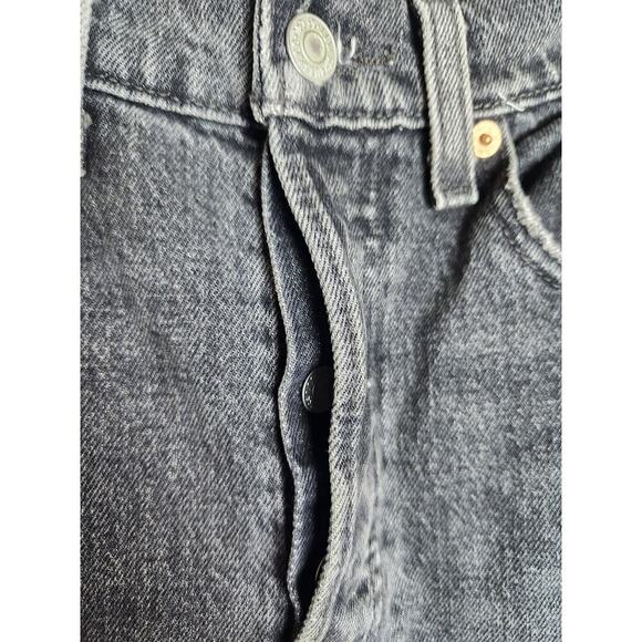Levis Wedgie Straight womens 30 button fly black/gray classic premium denim - Picture 2 of 10